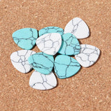 10pcs Natural Stone Turquoise Spacers 15mm Triangle for DIY Jewelry Making