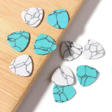 10pcs Natural Stone Turquoise Spacers 15mm Triangle for DIY Jewelry Making