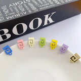 10pcs Macaron Earrings Base Alloy Stud Earring Settings