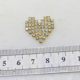Silver Crystal Rhinestone Buckle for Wedding Dress - 10 Pieces
