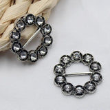 10pcs Rhinestone Bow Ribbon Slide Buckle DIY Jewelry Clothing Decoration