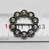 10pcs Rhinestone Bow Ribbon Slide Buckle DIY Jewelry Clothing Decoration