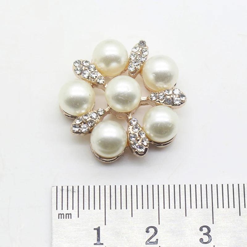 25mm Rhinestone Buttons Wedding Decoration Sewing Clothing Accessories Romantic