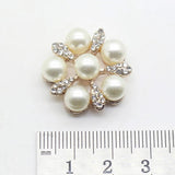 25mm Rhinestone Buttons Wedding Decoration Sewing Clothing Accessories Romantic