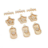 Copper Zircon Star Pendant for Hand Jewelry DIY