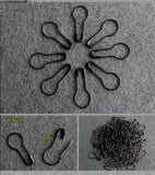 100pcs Random Gourd Shape Safety Pins Metal Clips for DIY Clothing