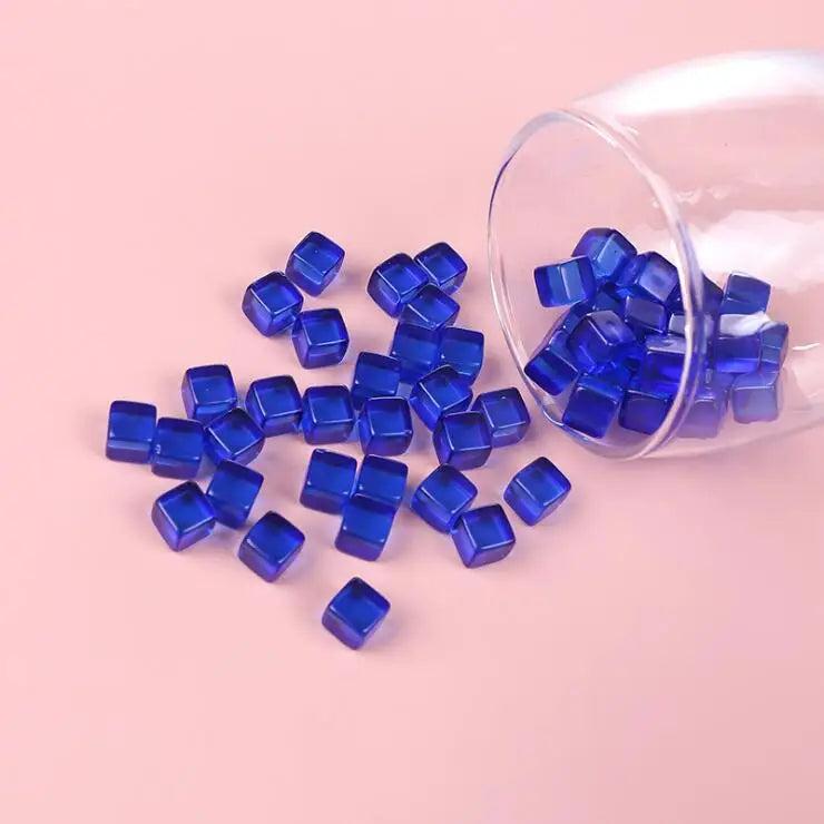 100pcs Acrylic Cube Beads DIY Bracelet Plastic Letter Beads