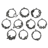 10Pcs Ocean Round Pendant Charm DIY Jewelry Findings