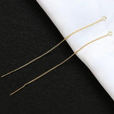 6-Piece Copper Clad Needle Ear Chain Strap DIY Jewelry Earring Accessories