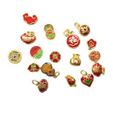 5PCS Enamel Ruyi Lock Pendant Chinese Retro Style Jewelry