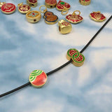 5PCS Enamel Ruyi Lock Pendant Chinese Retro Style Jewelry