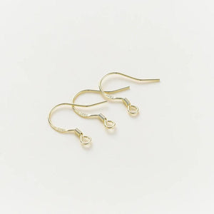 4pcs/lot 14K 18K Plated 925 Earing Hooks - DIY Jewelry Making Supplies