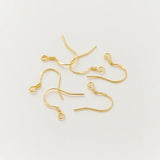 4pcs/lot 14K 18K Plated 925 Earing Hooks - DIY Jewelry Making Supplies