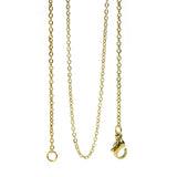5 PCS Stainless Steel Flat Cross Chain Necklace Making Jewelry Fin