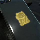 Lucky Cat Mobile Phone Sticker Au999.9 Patch JAN88