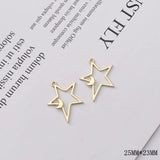 10pcs Moon Star Earrings Pendant Charms Jewelry Findings