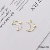 10pcs Moon Star Earrings Pendant Charms Jewelry Findings