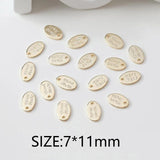 10PCS Micro Brass Charms for Jewelry Making DIY 14k Plated