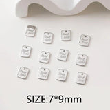 10PCS Micro Brass Charms for Jewelry Making DIY 14k Plated