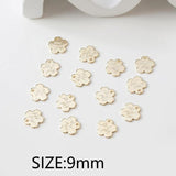 10PCS Micro Brass Charms for Jewelry Making DIY 14k Plated