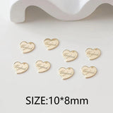 10PCS Micro Brass Charms for Jewelry Making DIY 14k Plated