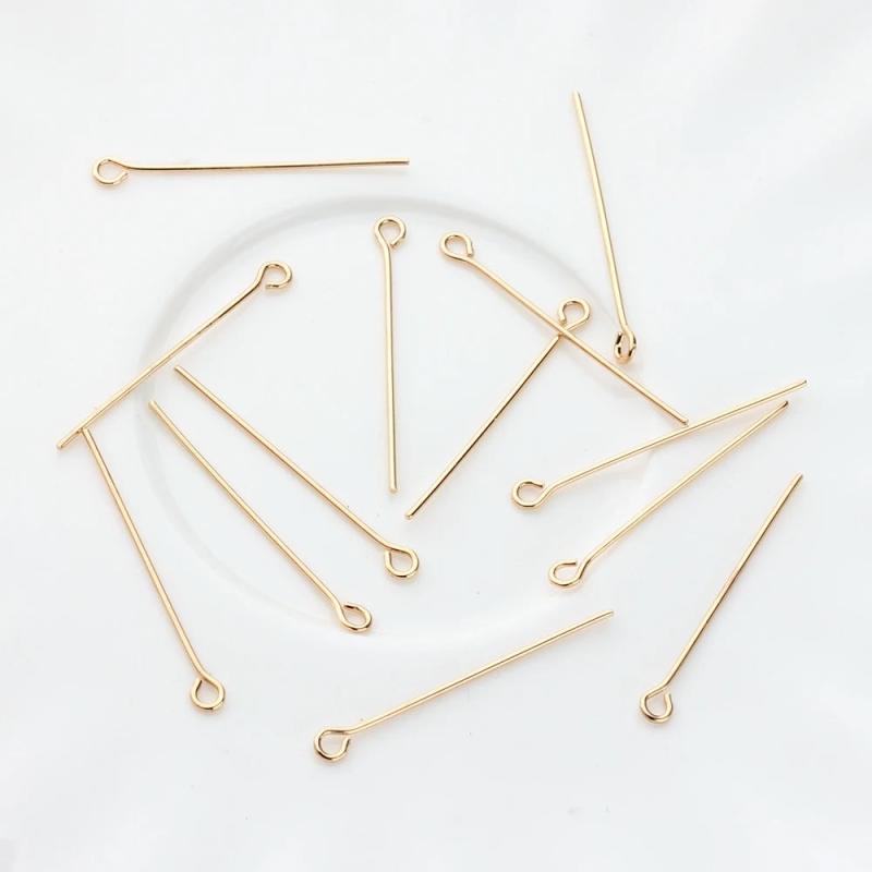 Copper Metal Needle Eye Pin Ball Head Pin 50pcs/lot DIY Jewellery Making