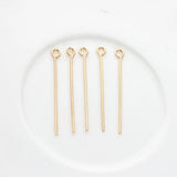 Copper Metal Needle Eye Pin Ball Head Pin 50pcs/lot DIY Jewellery Making