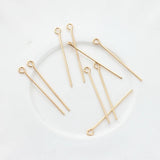 Copper Metal Needle Eye Pin Ball Head Pin 50pcs/lot DIY Jewellery Making