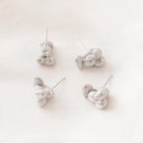 2PCS Irregular Earrings 14k Plated Jewelry Findings DIY Hand Brass Accessories
