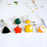 Multicolors Stud Earrings Eardrop for Women Girl Jewelry Component