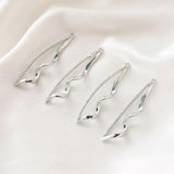 2PCS Eardrop Pendant Charms for DIY Earrings Hand Brass Accessories