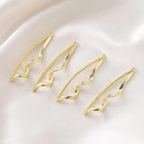 2PCS Eardrop Pendant Charms for DIY Earrings Hand Brass Accessories