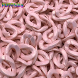 100Pcs Bright Plastic Chains Links DIY Bracelet Necklace Keychain