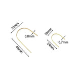 Stainless Steel Earring Finding Clasps Hooks DIY Jewelry Making Accessories