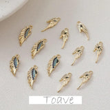 Mini Wing Zircon Pendant Earring Necklace Bracelet DIY