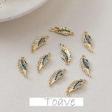 Mini Wing Zircon Pendant Earring Necklace Bracelet DIY