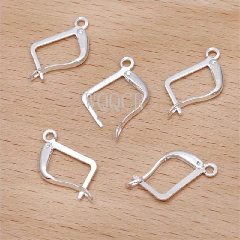 50pcs French Earring Hooks Lever Back Setting for DIY Earring Clips Clasp