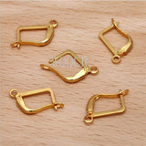 50pcs French Earring Hooks Lever Back Setting for DIY Earring Clips Clasp
