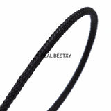 4*4mm Leather Cords with Steel Wire for DIY Jewelry Making