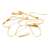 20pcs Stainless Steel Ear Wires 12x24MM Silver Tone Hooks