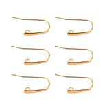 20pcs Stainless Steel Ear Wires 12x24MM Silver Tone Hooks