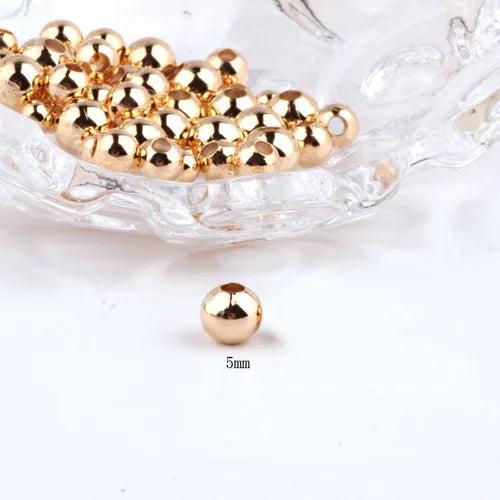 Copper Plated 18K Beads Jewelry Material DIY Earrings Accessories