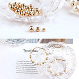 Copper Plated 18K Beads Jewelry Material DIY Earrings Accessories