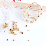 Copper Plated 18K Beads Jewelry Material DIY Earrings Accessories