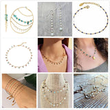 1 Meter Triangle Crystal Brass Chains DIY Necklace Anklet Bracelet Making
