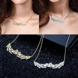 2Pcs Stainless Steel Leaf Charms Pendant for DIY Necklace Making