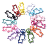10Pcs Alloy Heart Animal Lobster Clasps for DIY Key Rings Keychain
