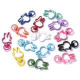 10Pcs Alloy Heart Animal Lobster Clasps for DIY Key Rings Keychain