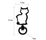 10Pcs Alloy Heart Animal Lobster Clasps for DIY Key Rings Keychain