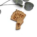 Laser Cut Wood Poker Charm for DIY Jewelry Making